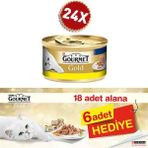 Gourmet Gold Kıyılmış Tavuklu 85 gr 24 Adet Kedi Maması