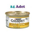 Gourmet Gold Kıyılmış Tavuklu Konserve Yetişkin 24x85 gr Kedi Maması