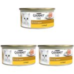 Gourmet Gold Kıyılmış Tavuklu Yaş Kedi Maması 85 g 3lü paket