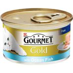 Gourmet Gold Okyanus Balığı ve Sebzeli 12x85 gr Kedi Konserve