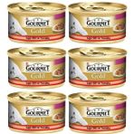 Gourmet Gold Parça Sığır Etli ve Tavuklu Yetişkin 85 gr x 6 Adet Kedi Konservesi