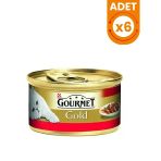 Gourmet Gold Parça Sığır Etli Yetişkin Konserve Kedi Maması - 85 Gr 6 Adet