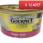 Gourmet Gold Ton Balıklı Yetişkin Kıyılmış Kedi Konservesi 12x85 gr
