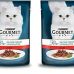 Gourmet Izgara Sığır Etli Tam Yaş 85x2 gr Perle Kedi Maması