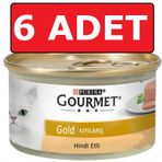 Gourmet Kıyılmış Hindi Etli 6x85 gr Kedi Konserve Yaş Maması