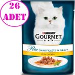 Gourmet Perle Izgara Tavuklu 85x26 gr Yaş Kedi Maması