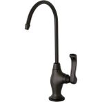 Gourmetier KS3195FL Royale Tek Saplı Su Filtrasyon Musluğu, 10,9 cm Ağız Uzaklı, Yağla Pürüzsüzleştirilmiş Bronz - Altın