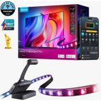 Govee 3S Pro Tv Arkası LED Şerit Ambiyans Aydınlatma, Tv Renk Senkronizasyonu 55-65 Inç Tv'ler ile Uyumludur - ARGB - 55 x 63 cm