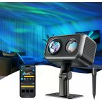 Govee Dış Mekan Lazer Projektörü, Aurora Kuzey Işığı Projektörü, 16 Rgb Modu, Üç Renkli Spor Lazeri, Rgbw Aurora Lambası, 50'Den Fazla Şenlikli Ve Günlük Sahne Modu, Alexa İle Çalışır, Google Asistan