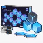 Govee Glide Hexagon Light Ultra, Rgbıc 3D, Wi-Fi Duvar Lambası 129 Led, Alexa İle Çalışır, 60 Sahne Modu, Oyun, Duvar, Oda Dekorasyonu, 10 Pane