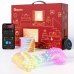 Govee Noel Işıkları Seti, Perde Işıkları 1 Paket, Noel Işıkları 1 Paket Ve Dış Mekan Işık Gösterisi Kutusu 1 Paket İçerir, İç Ve Dış Mekan Kullanımı İçin Noel Dekorasyonu, Noel Hediyesi
