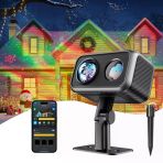 Govee Outdoor Projector Light, Laser And Aurora Star Projector Light For Closed And Outdoor Decor, 16 Rgb Desenler, Rgbw Aurora, 51 Sahne Mods, Alexa İle Çalışır, Google Asistan, Madde, Madde