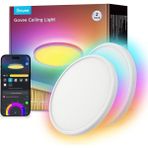 Govee Rgbıc Smart Tavan Lambası, 24W, 16 Milyon Renk, Alexa & Google Assistant Uyumu - Beyaz