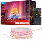 Govee Rgbwıc Noel Aydınlatması 30 M, Noel Ağacı İçin 300 Led'li Dış Ve İç Mekan Noel Işık Zinciri, 130'Dan Fazla Sahne Modu, Şekil Eşleme, Uygulama Kontrolü, Matter İle Uyumlu, Şeffaf Kablo