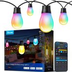 Govee S14 Bulb Açık Yaylı Işıklar 2, 96Ft Smart Rgbıc Sıcak Beyaz Veranda Işıklar 15 Led Bulble 111 Sahne Modları, Açık Dekorasyon İçin 111 Sahne Moduları, Yükseltilmiş Ip66 Alexa İle Uyumlu