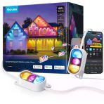 Govee Sürekli Açık Işıklar Prism, 36 Triple-Renk Aydınlatma Başları, 100+ Sahne Modları, Açık Dekorasyon İçin 60Lm, Ip68 Su, Alexa İle Çalışır, Google Asistan & Matter, White