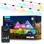 Govee Sürekli Açık Işıklar, Smart Rgbıc Outdoor Dekorasyon 75 Sahne Modları İle 150Ft, 108 Led Işıklar, Ip67 Tatil Dekorasyonları İçin Sular, Alexa İle Uyumlu, Google Asistan, Black Lions