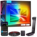 Govee Tv Backlight 3 Lite With Fish-Eye Fix Function You To 75-85 İnç Tvs, 16.4Ft Rgbıcw Wi-Fi Led Strip Işıklar With Camera, 4 Colors İn 1 Lamp Bead, Voice And App Control, Adaptör