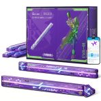 Govee X Evangelıon Glide Led Duvar Lambası, Rgbıc Oyun Duvarı Lambası, Dıy Mecha Tarzı Şekiller, Oyun Odası İçin Oyun Işığı Dekorasyonu,Akıllı Duvar Lambası, 6 Parça Ve 2 Köşe