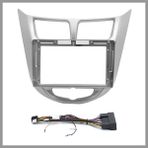Govimaks Hyundai Accent Blue 2011-2017 Silver Grey 9 inç Soket Android Multimedya Çerçevesi