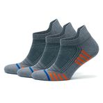 GoWith 3'lü Bambu Renkli Spor Desenli Güçlendirilmiş Yıkamalı Kutulu Dikişsiz Koşu Yürüyüş Spor Performans Kısa Fit Patik Erkek Çorap 3150