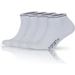 Gowith 4'lü Pamuklu Yumuşak Elastanlı Beyaz Spor Kadın Patik Çorabı 2119 - 35 - 38