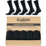Gowith 5'li Bambu Likralı Dikişsiz 200 İğne Yıkamalı Esnek Sıkmayan Kaliteli Elegance Kutulu Siyah Soket Erkek Çorabı 3557 - 40 - 44
