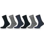 Gowith Norveç Tipi Havlulu Yünlü Kışlık Soft Çorap 6 Çift 6042 - Çok Renkli - 39 - 42