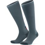 Gowith Taban Altı Havlulu Dikişşiz Renkli Diz Boyu 20-30 mm Hg Basınçlı Kompresyon Çorap 3595 - Gri - 35 - 38