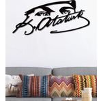 Gowpenart Dizayn Atatürk Bakış Ve İmza Siyah Metal Duvar Dekoru - Ev & Ofis Tablosu - Hediye Tablo