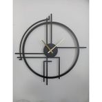 Gowpenart Dizayn Gowpenart Querencia Metal Siyah Duvar Saati 1,5 mm Kalınlık - 75 x 75 cm