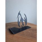 Gowpenart Dizayn Masa Üstü Metal Ergonomik Telefon Tablet Tutucu Stand 1,5 Mm Kalınlık Siyah Dinozor Figürü (4 Figür)