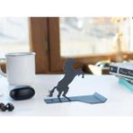 Gowpenart Dizayn Masa Üstü Metal Ergonomik Telefon - Tablet Tutucu Stand 1,5 Mm Kalınlık Siyah Hayvan Figürlü (At F.)