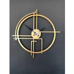 Gowpenart Dizayn Querencia Metal Gold - Altın Duvar Saati 1,5 Mm Kalınlık 50 x 50 Cm