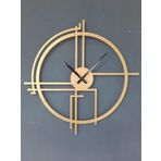 Gowpenart Dizayn Querencia Metal Gold - Altın Duvar Saati 1,5 Mm Kalınlık 60x60 Cm