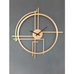 Gowpenart Dizayn Querencia Metal Gold - Altın Duvar Saati 1,5 Mm Kalınlık 75x75 Cm