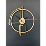 Gowpenart Querencia Metal Gold - Altın Duvar Saati 1,5 Mm Kalınlık 50 X 50 Cm