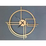 Gowpenart Querencia Metal Gold - Altın Duvar Saati 1,5 Mm Kalınlık 60x60 Cm