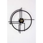 Gowpenart Querencia Metal Siyah Duvar Saati 1,5 mm Kalınlık - 60 x 60 cm