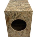 Goxawee Kedi Kulubesi Dış Ortam Uygun Ahşap Kedi Evi Osb 43X41X29 cm