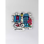 Göynük Polyester Kabartmalı Magnet 7X6,5 Cm Şehir Magneti Dekoratif Hediyelik Buzdolabı Süsü (Kod:1252)
