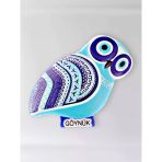 Göynük Temalı Polyester Kabartmalı Nazar Baykuş Magnet 5,5 X 9 Cm Dekoratif Hediyelik Buzdolabı Süsü (Kod:1139)