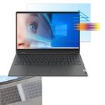 Göz Koruma Ekran Koruyucu için 15.6 inç Lenovo IdeaPad 1 1i 15.6/IdeaPad 3 3i 15.6/IdeaPad 5 5i 15.6/IdeaPad Flex 5 15.6 inç Dizüstü Bilgisayar, Anti Mavi Işık Parlama UV Engelleme Filtre ve Klavye