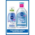Göz Makyaj Temizleyici 125ML ve Canlandırıcı Micellar Makyaj Temizleme Suyu, Amino Asit, E Vitamini