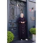 GÖZDE GİYİM BÜYÜK BEDEN PARLAK TAŞLI ANNE ELBİSE