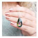 Gözde Kadın 925 Ayar Gümüş Mistik Swarovski Taşlı Kolye