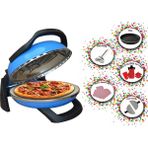 Gözdehome Erato Taşfırınım Doğal Taş Tabanlı Pizza Makinesi Taş Fırın Seti Hediyeli - MAVİ