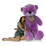 Gözdem 160 cm Papyonlu Dev Peluş Ayı - 096 - Lila