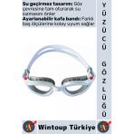 #Gözlük Konforlu Silikon Su Sızdırmaz Buğu Önleyici Çok Şık Ayarlanabilir Deniz Havuz Yüzücü Gözlüğü