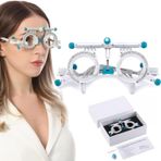 Gözlük Optometri Gözlükçü,Ayarlanabilir Deneme Çerçevesi Optik Deneme Lens Çerçevesi PD 48-80mm,5 Lens Takılabilir,Göz Optometrisi Gözlükçü